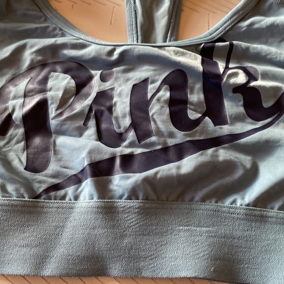 PINK By VS Teal Unlined Ultimate Sports Bra Size M - Picture 2 of 5